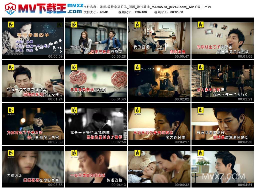 孟杨-等待幸福的羊_国语_流行歌曲_MA302738